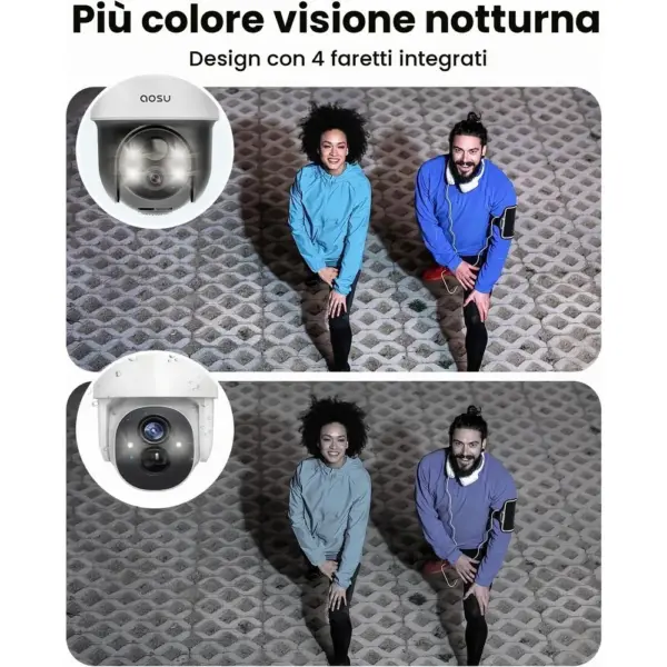 AOSU C9L - Telecamera solare 2K PTZ 360° con pannello separato da 3 W — 3 AOSU C9L - Telecamera solare 2K PTZ 360° con pannello separato da 3 W — 3