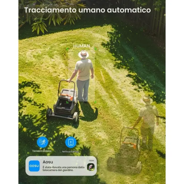 AOSU C9L - Telecamera solare 2K PTZ 360° con pannello separato da 3 W — 4 AOSU C9L - Telecamera solare 2K PTZ 360° con pannello separato da 3 W — 4