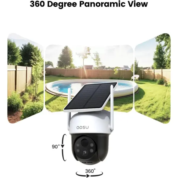 AOSU D1 - 2K solar outdoor security camera with built-in panel — 3 AOSU D1 - 2K solar outdoor security camera with built-in panel — 3