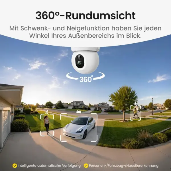 AOSU D1 Max - 4K Solar Kamera mit 360° PTZ und Sirene — 3 AOSU D1 Max - 4K Solar Kamera mit 360° PTZ und Sirene — 3