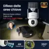 AOSU D1 Max - Telecamera solare 4K 8 MP con PTZ 360° e luce LED da 150 lumen — 2 AOSU D1 Max - Telecamera solare 4K 8 MP con PTZ 360° e luce LED da 150 lumen — 2