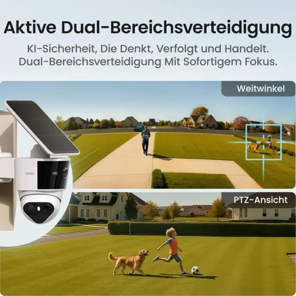 AOSU T2 Pro - 3K Dual-Kamera mit Solarpanel und 360° PTZ — 4 AOSU T2 Pro - 3K Dual-Kamera mit Solarpanel und 360° PTZ — 4