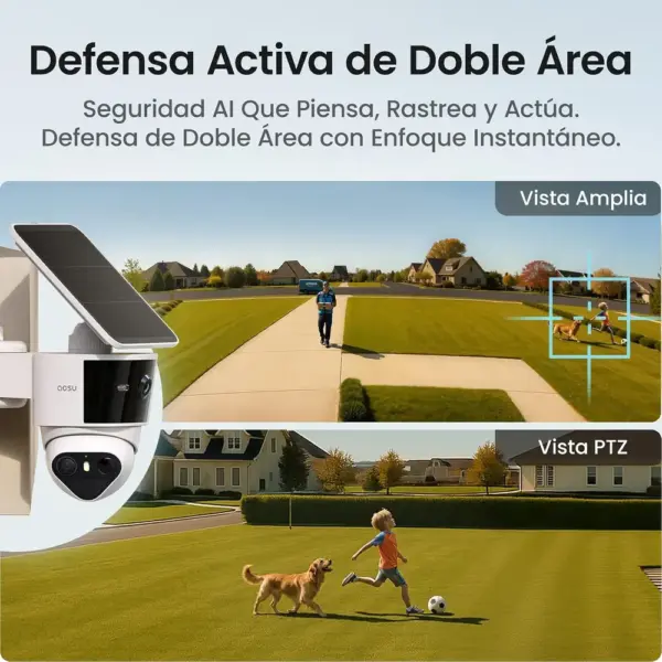 AOSU T2 Pro - Cámara solar exterior con doble lente 3K — 4 AOSU T2 Pro - Cámara solar exterior con doble lente 3K — 4
