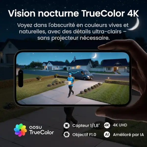 AOSU T2 Ultra - Caméra extérieure solaire 4K PTZ 360° — 4 AOSU T2 Ultra - Caméra extérieure solaire 4K PTZ 360° — 4
