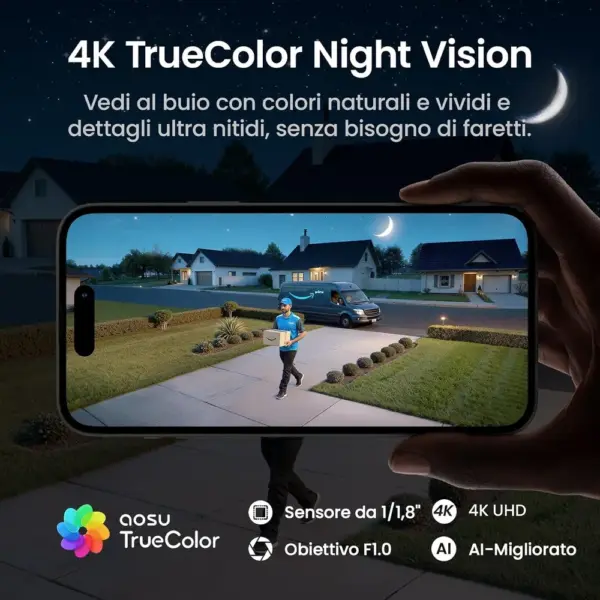 AOSU T2 Ultra - Telecamera solare 4K PTZ 360° con radar e visione notturna TrueColor — 4 AOSU T2 Ultra - Telecamera solare 4K PTZ 360° con radar e visione notturna TrueColor — 4