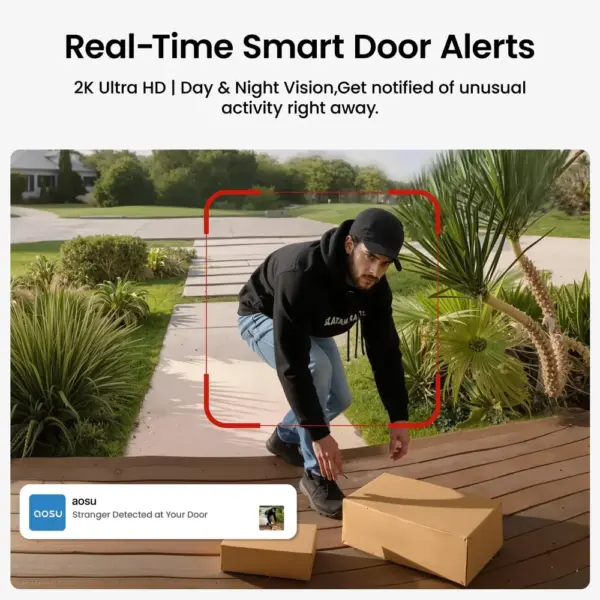 AOSU V8P - 2K wireless video doorbell with 166° view — 4 AOSU V8P - 2K wireless video doorbell with 166° view — 4