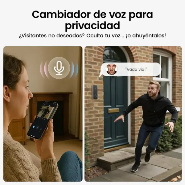 AOSU V8P - Timbre con cámara 2K inalámbrico de 166° — 4 AOSU V8P - Timbre con cámara 2K inalámbrico de 166° — 4