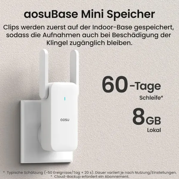 AOSU V8S - 3K Video Türklingel mit Radar und Base — 5 AOSU V8S - 3K Video Türklingel mit Radar und Base — 5