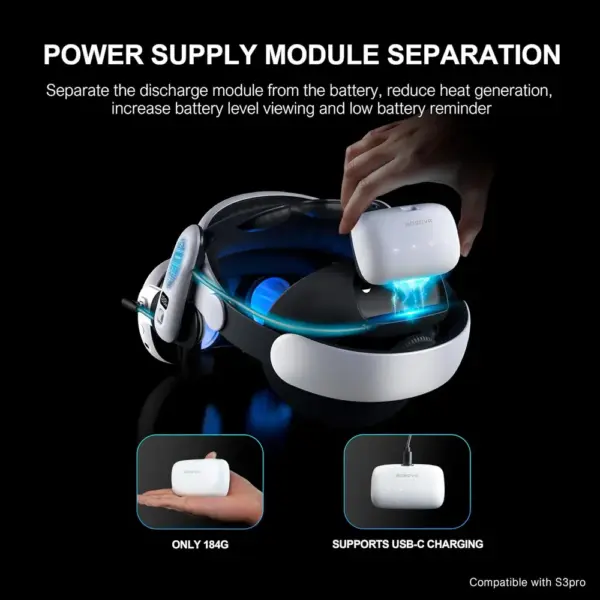 BOBOVR B100 - Batería magnética de 10000 mAh intercambiable en caliente — 4 BOBOVR B100 - Batería magnética de 10000 mAh intercambiable en caliente — 4