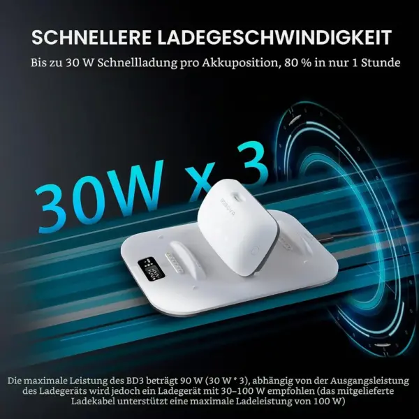 BOBOVR BD3 - Ladestation für drei B100-Akkus — 3 BOBOVR BD3 - Ladestation für drei B100-Akkus — 3