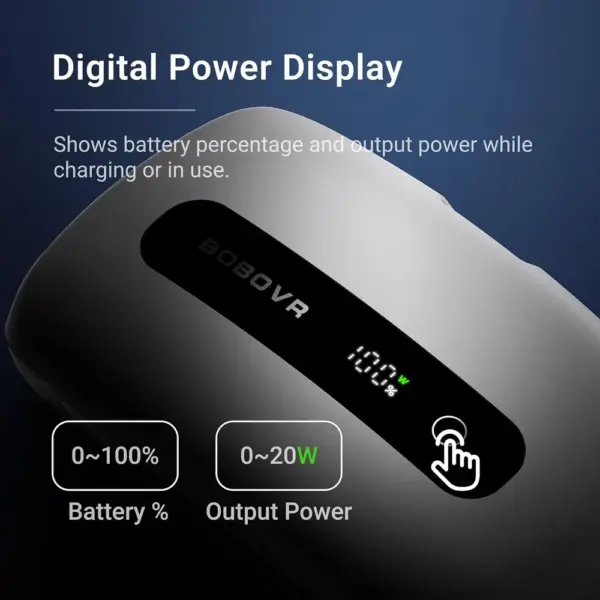BOBOVR BM60 - 6,500 mAh magnetic battery and fast charging dock for M3 and M3 Pro+ — 5 BOBOVR BM60 - 6,500 mAh magnetic battery and fast charging dock for M3 and M3 Pro+ — 5