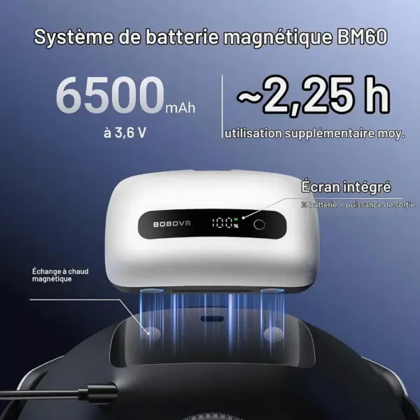 BOBOVR BM60 - Lot de 2 batteries magnétiques et station de charge — 4 BOBOVR BM60 - Lot de 2 batteries magnétiques et station de charge — 4
