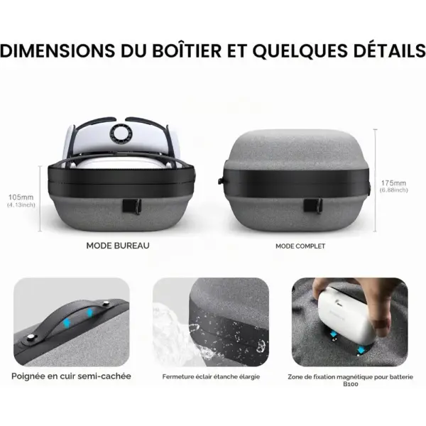 BOBOVR C3 - Étui de transport et support de bureau pour Quest 3 avec S3 Pro — 4 BOBOVR C3 - Étui de transport et support de bureau pour Quest 3 avec S3 Pro — 4