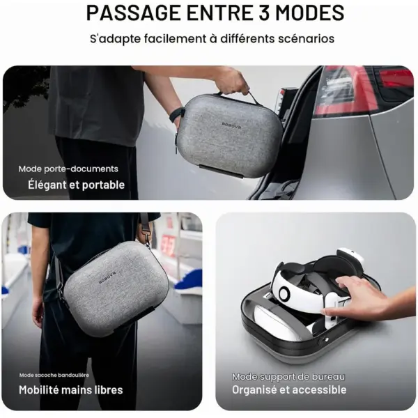 BOBOVR C3 - Étui de transport et support de bureau pour Quest 3 avec S3 Pro — 5 BOBOVR C3 - Étui de transport et support de bureau pour Quest 3 avec S3 Pro — 5
