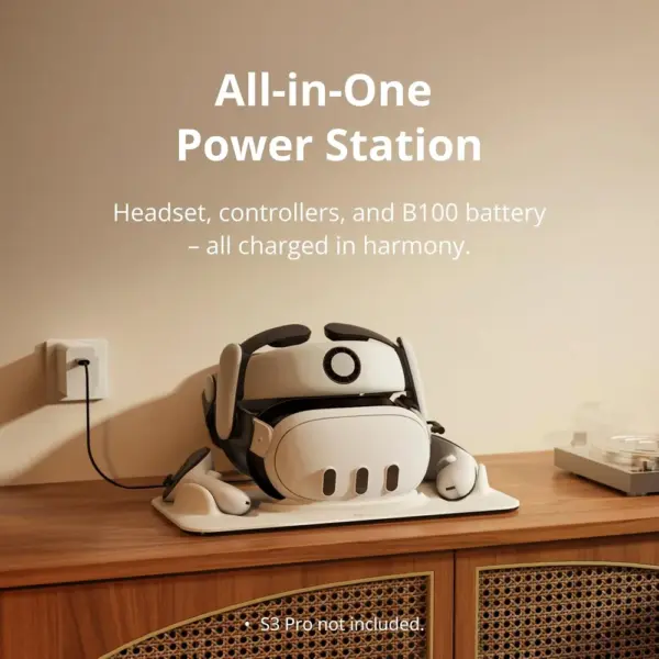 BOBOVR D3 - Charging dock for Meta Quest 3, controllers and B100 battery — 4 BOBOVR D3 - Charging dock for Meta Quest 3, controllers and B100 battery — 4