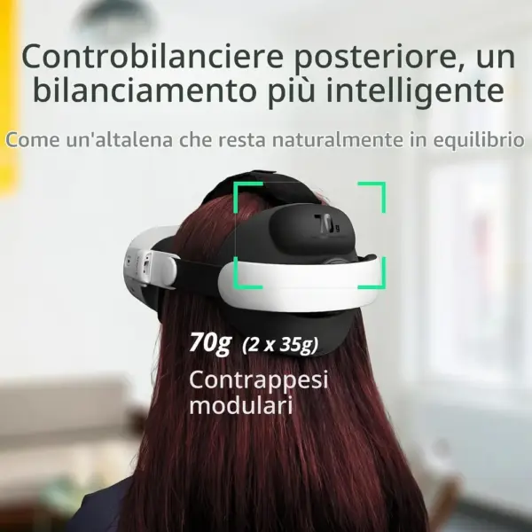 BOBOVR E3 - Cinghia per la testa con contrappeso da 70 g, compatibile con Quest 3/3S — 2 BOBOVR E3 - Cinghia per la testa con contrappeso da 70 g, compatibile con Quest 3/3S — 2