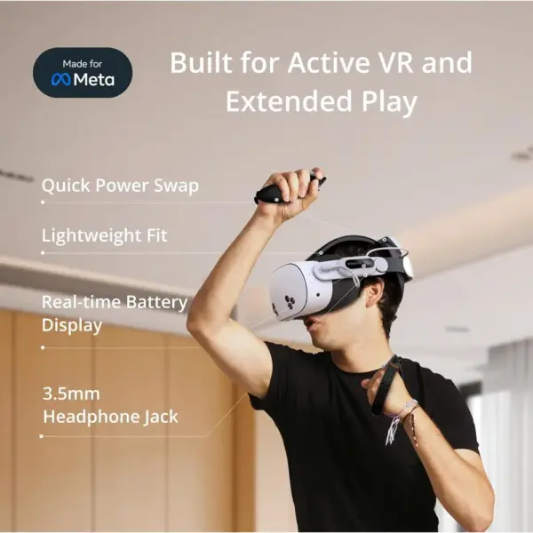 BOBOVR E3 Pro - Elite battery head strap with 10,000 mAh hot-swappable battery for Meta Quest 3 and 3S — 2 BOBOVR E3 Pro - Elite battery head strap with 10,000 mAh hot-swappable battery for Meta Quest 3 and 3S — 2