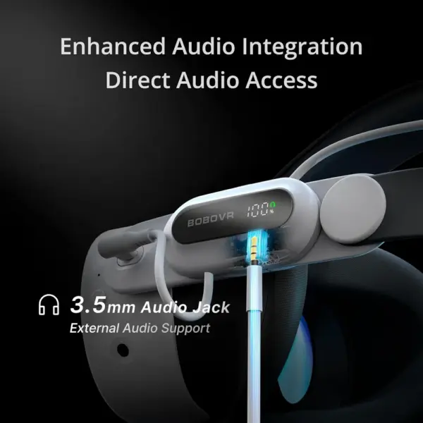 BOBOVR E3 Pro - Sangle Elite avec batterie B100 et prise audio 3,5 mm — 4 BOBOVR E3 Pro - Sangle Elite avec batterie B100 et prise audio 3,5 mm — 4