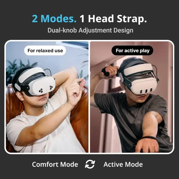 BOBOVR M3 Pro+ - Dual-mode battery head strap with BM60 battery and dock for Meta Quest 3 and 3S — 3 BOBOVR M3 Pro+ - Dual-mode battery head strap with BM60 battery and dock for Meta Quest 3 and 3S — 3