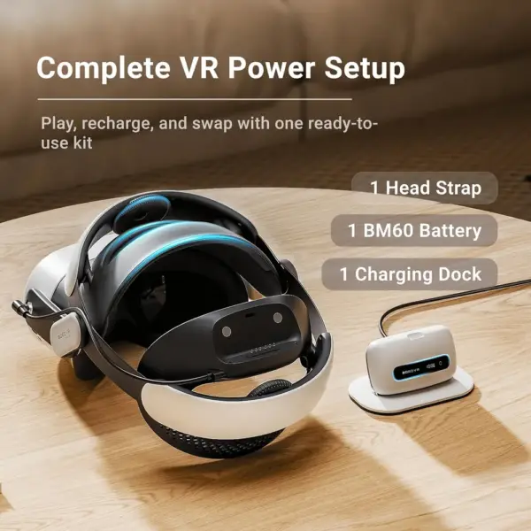 BOBOVR M3 Pro+ - Sangle de tête double mode avec batterie BM60 et station — 2 BOBOVR M3 Pro+ - Sangle de tête double mode avec batterie BM60 et station — 2