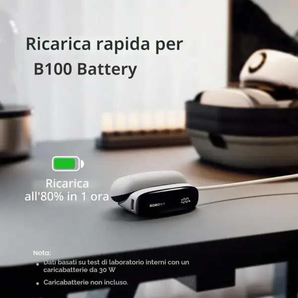 BOBOVR PD100 - Base di ricarica e power bank USB-C 30 W per batteria B100 — 3 BOBOVR PD100 - Base di ricarica e power bank USB-C 30 W per batteria B100 — 3