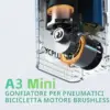 CYCPLUS A3 Mini - Pompa bici elettrica brushless 120 PSI — 5 CYCPLUS A3 Mini - Pompa bici elettrica brushless 120 PSI — 5