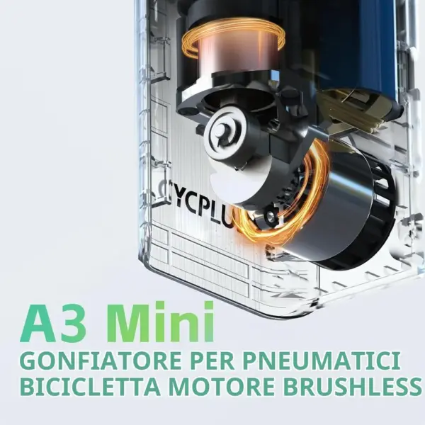 CYCPLUS A3 Mini - Pompa bici elettrica brushless 120 PSI — 5 CYCPLUS A3 Mini - Pompa bici elettrica brushless 120 PSI — 5