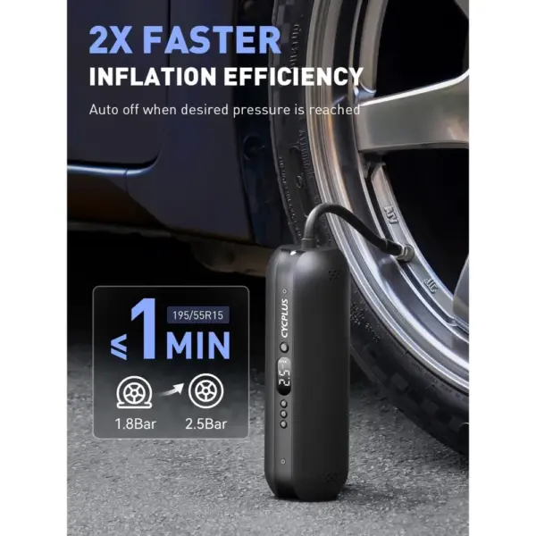 CYCPLUS AL1 - Inflador de neumáticos 150 PSI con carga CA/CC — 2 CYCPLUS AL1 - Inflador de neumáticos 150 PSI con carga CA/CC — 2