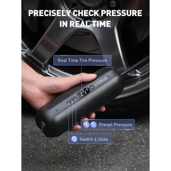CYCPLUS A2 Plus - Compressore portatile 150 PSI a batteria e 12 V — 5 CYCPLUS A2 Plus - Compressore portatile 150 PSI a batteria e 12 V — 5