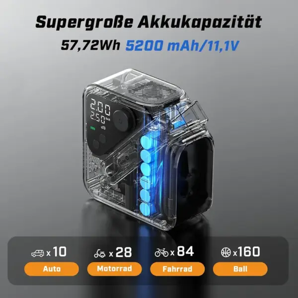 CYCPLUS AL7 - Hochleistungs-Kompressor mit Akku für Pick-up und SUV — 3 CYCPLUS AL7 - Hochleistungs-Kompressor mit Akku für Pick-up und SUV — 3