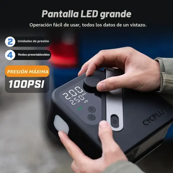 CYCPLUS AL7 - Compresor de alta potencia para todoterreno y furgonetas — 4 CYCPLUS AL7 - Compresor de alta potencia para todoterreno y furgonetas — 4