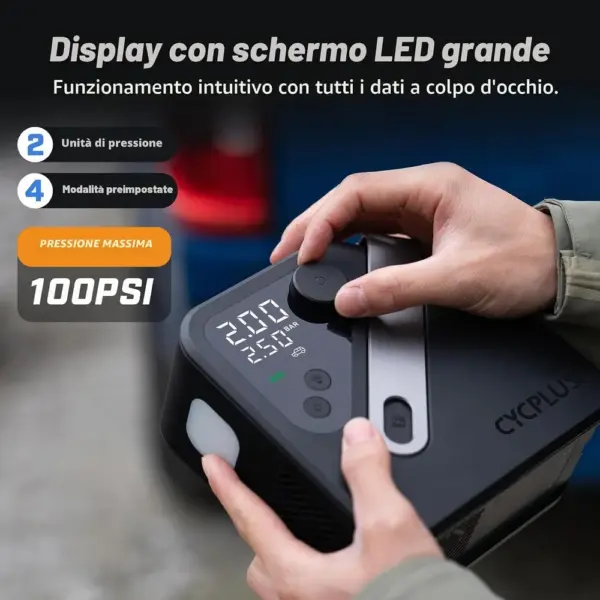 CYCPLUS AL7 - Compressore portatile 45 L/min per pick-up e SUV — 4 CYCPLUS AL7 - Compressore portatile 45 L/min per pick-up e SUV — 4