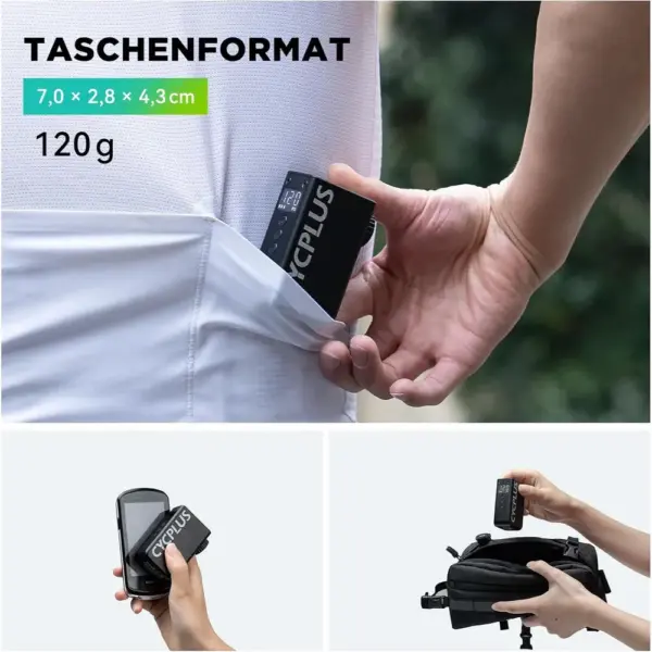 CYCPLUS AS2 Pro - elektrische Mini-Fahrradpumpe 120 PSI mit Display — 4 CYCPLUS AS2 Pro - elektrische Mini-Fahrradpumpe 120 PSI mit Display — 4