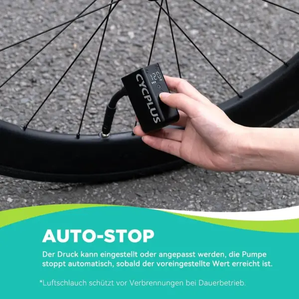 CYCPLUS AS2 Pro - elektrische Mini-Fahrradpumpe 120 PSI mit Display — 5 CYCPLUS AS2 Pro - elektrische Mini-Fahrradpumpe 120 PSI mit Display — 5