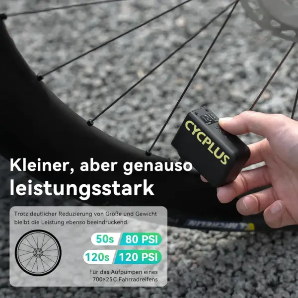 CYCPLUS AS2 Ultra - ultrakompakte elektrische Fahrradpumpe 120 PSI — 4 CYCPLUS AS2 Ultra - ultrakompakte elektrische Fahrradpumpe 120 PSI — 4