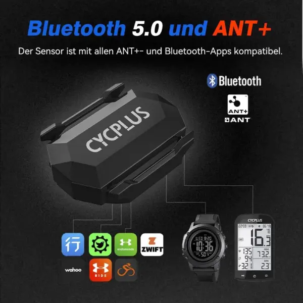 CYCPLUS C3 - Geschwindigkeits- und Trittfrequenzsensor, Bluetooth und ANT+ — 5 CYCPLUS C3 - Geschwindigkeits- und Trittfrequenzsensor, Bluetooth und ANT+ — 5