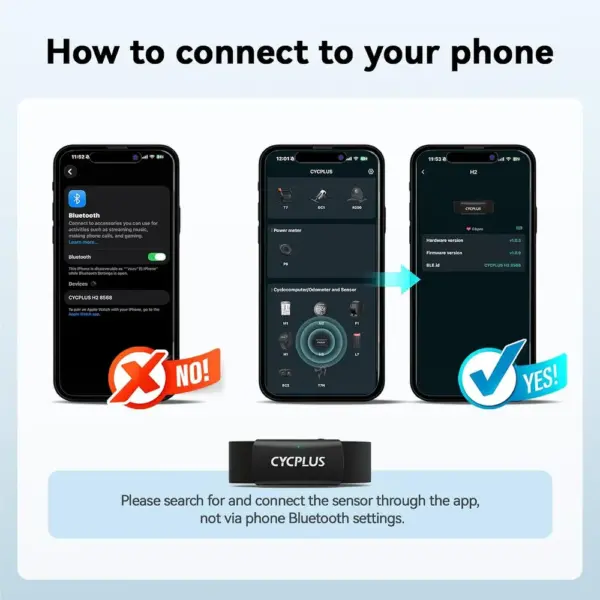 CYCPLUS H2 Pro - Fascia cardio Bluetooth e ANT+ con HRV — 3 CYCPLUS H2 Pro - Fascia cardio Bluetooth e ANT+ con HRV — 3