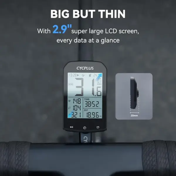 CYCPLUS M1 - Ciclocomputer GPS con display LCD da 2,9 pollici — 2 CYCPLUS M1 - Ciclocomputer GPS con display LCD da 2,9 pollici — 2