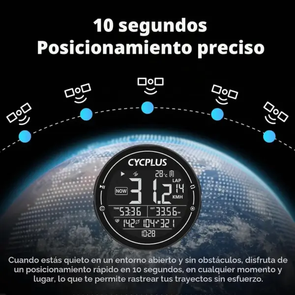 CYCPLUS M2 - Ciclocomputador GPS multisistema con pantalla de 2,5 pulgadas — 3 CYCPLUS M2 - Ciclocomputador GPS multisistema con pantalla de 2,5 pulgadas — 3