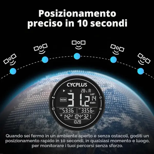 CYCPLUS M2 - Ciclocomputer GPS con display da 2,5 pollici — 3 CYCPLUS M2 - Ciclocomputer GPS con display da 2,5 pollici — 3