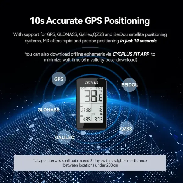 CYCPLUS M3 - GPS cycling computer with 100-hour battery — 3 CYCPLUS M3 - GPS cycling computer with 100-hour battery — 3