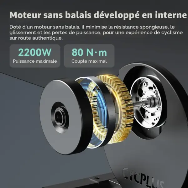 CYCPLUS R200 - Home trainer connecté 2200 W, pente simulée 19 % — 2 CYCPLUS R200 - Home trainer connecté 2200 W, pente simulée 19 % — 2