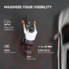CYCPLUS L7 - Feu arrière radar vélo avec détection de freinage — 2 CYCPLUS L7 - Feu arrière radar vélo avec détection de freinage — 2