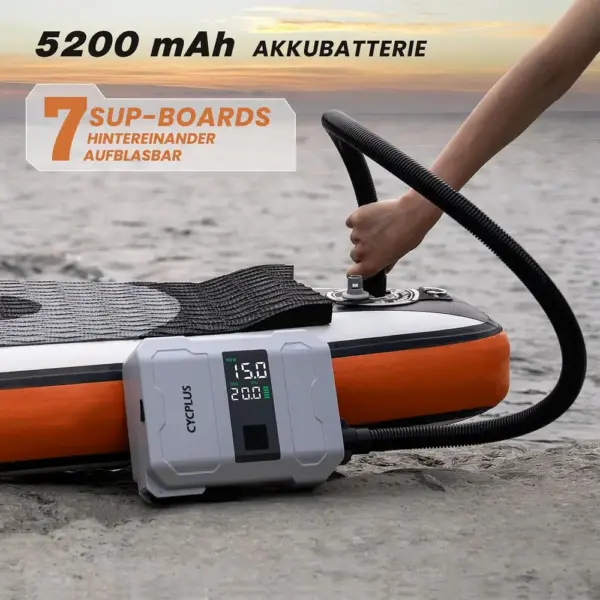 CYCPLUS D17PRO - SUP-Pumpe 20 PSI mit 5200-mAh-Akku — 3 CYCPLUS D17PRO - SUP-Pumpe 20 PSI mit 5200-mAh-Akku — 3