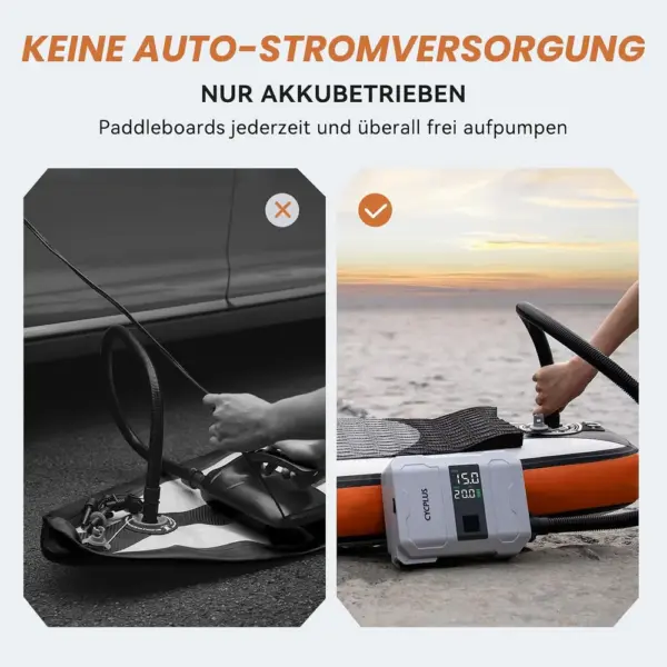 CYCPLUS D17PRO - SUP-Pumpe 20 PSI mit 5200-mAh-Akku — 5 CYCPLUS D17PRO - SUP-Pumpe 20 PSI mit 5200-mAh-Akku — 5