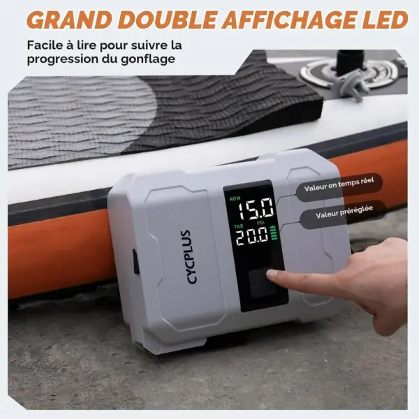 CYCPLUS D17 Pro - Pompe paddle électrique 240 W, batterie 96,2 Wh — 4 CYCPLUS D17 Pro - Pompe paddle électrique 240 W, batterie 96,2 Wh — 4