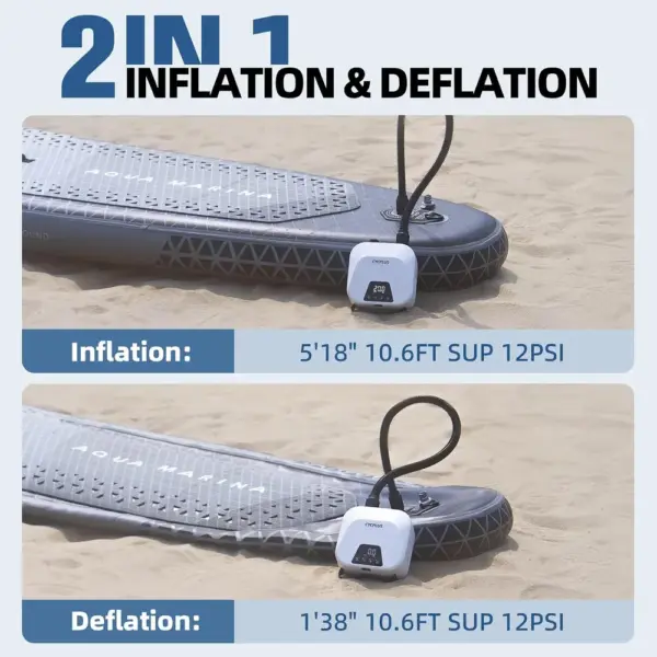 CYCPLUS D14PRO - kompakte Smart-SUP-Pumpe 20 PSI mit Akku — 4 CYCPLUS D14PRO - kompakte Smart-SUP-Pumpe 20 PSI mit Akku — 4