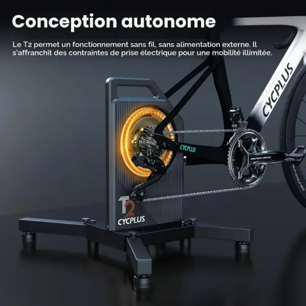 CYCPLUS T2 - Home trainer connecté 2200 W, compact et pliable — 4 CYCPLUS T2 - Home trainer connecté 2200 W, compact et pliable — 4