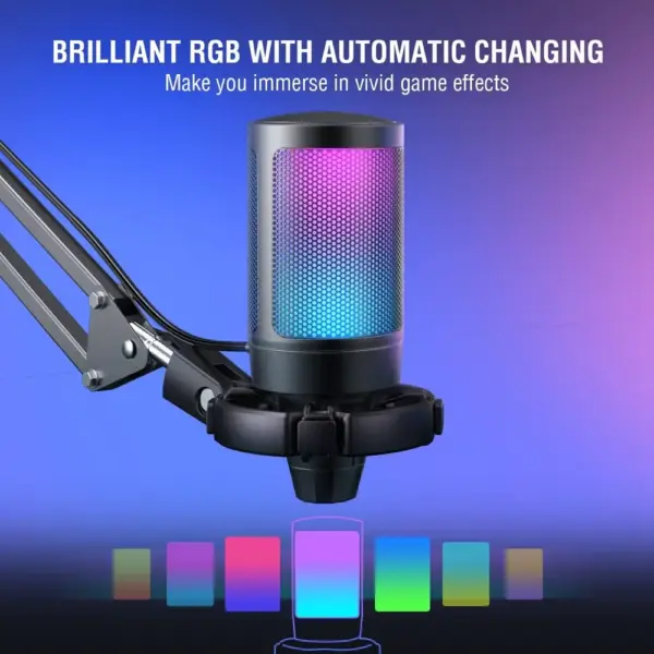 FIFINE A6T - USB condenser gaming microphone kit with boom arm — 4 FIFINE A6T - USB condenser gaming microphone kit with boom arm — 4