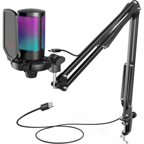 FIFINE A6T - Microfono USB a condensatore con braccio estensibile — 1 FIFINE A6T - Microfono USB a condensatore con braccio estensibile — 1